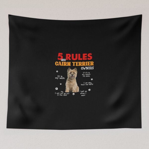 Item preview, 5 Rules For Cairn Terrier Owners Dog Design designed and sold by siravoloneg.