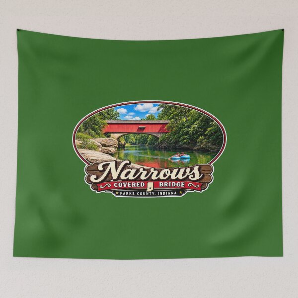 Item preview, Narrows Covered Bridge - Americana Series designed and sold by gotucoveredart.