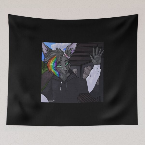 Item preview, Rainbow Eared Character Art designed and sold by Catsi-Nook-Art.
