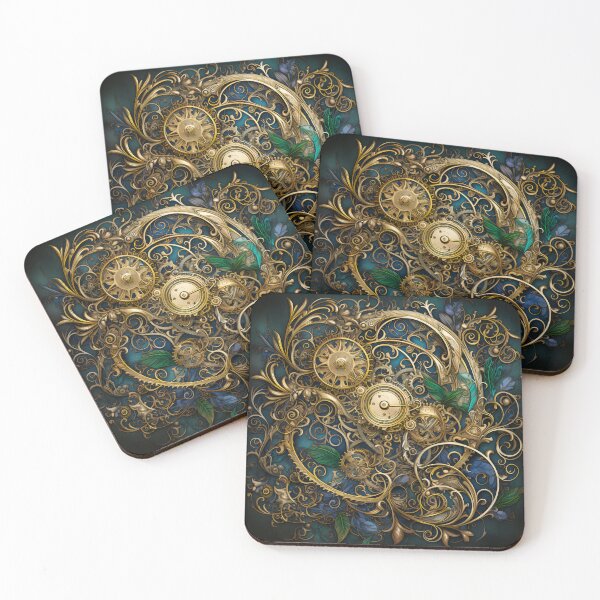 Item preview, Steampunk Flowers and Vintage Clockwork Garden designed and sold by BrandonArtWorld.