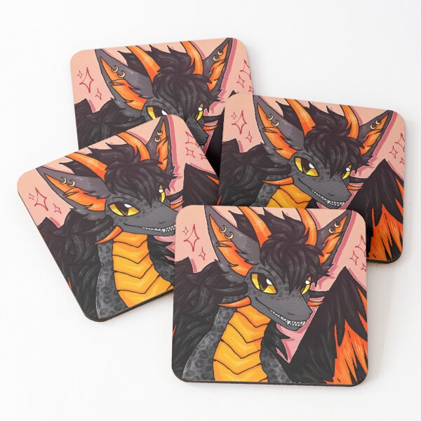 Item preview, Fierce Dragon Artwork with Orange and Black Features designed and sold by Catsi-Nook-Art.
