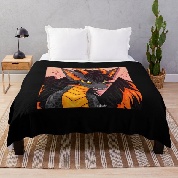 Item preview, Fierce Dragon Artwork with Orange and Black Features designed and sold by Catsi-Nook-Art.