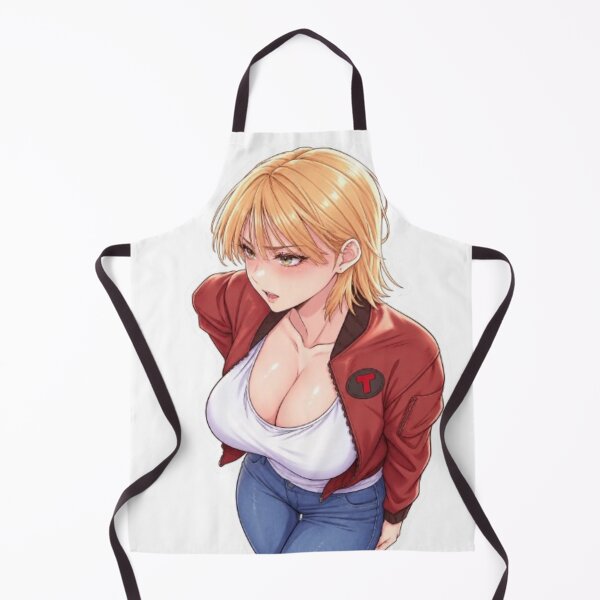 Item preview, Blushing Blonde Anime Girl – Red Jacket Manga Sticker designed and sold by MeowLoka ⭐⭐⭐⭐.