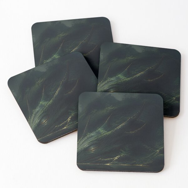 Item preview, Ancient Forest Dragon – Slumber Beneath the Trees designed and sold by ChromaRune.