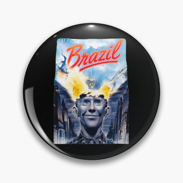 Item preview, Brazil Surreal Flaming Head Neon Script Cityscape Art designed and sold by SilentCosmos.