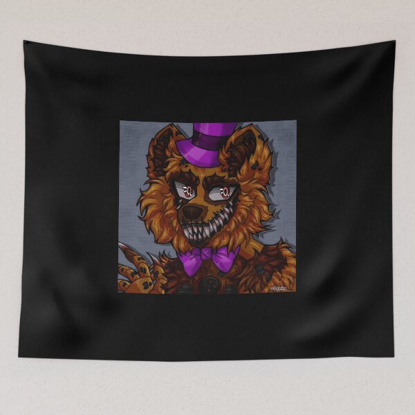 Item preview, Creepy Animated Character with Purple Hat and Bowtie designed and sold by Catsi-Nook-Art.