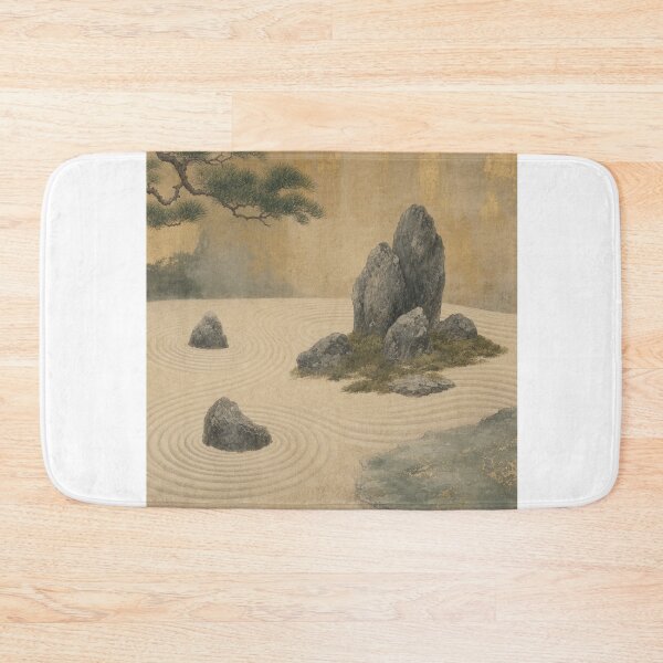 Item preview, Japanese Painting of a Zen Garden designed and sold by Artnovalty.redbubble.com.