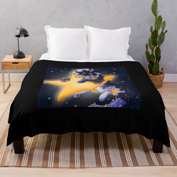 Artikelvorschau, Illustration des kosmischen Sternenwolfs entworfen und verkauft von Catsi-Nook-Art.