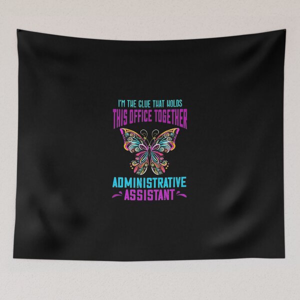 Item preview, Administrative Assistant Office Glue Butterfly Graphic designed and sold by bluterowey.