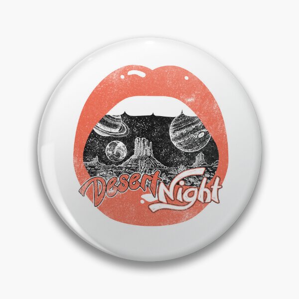 Item preview, Desert Night Surreal Space Lips Vintage Graphic designed and sold by The secret storage room.