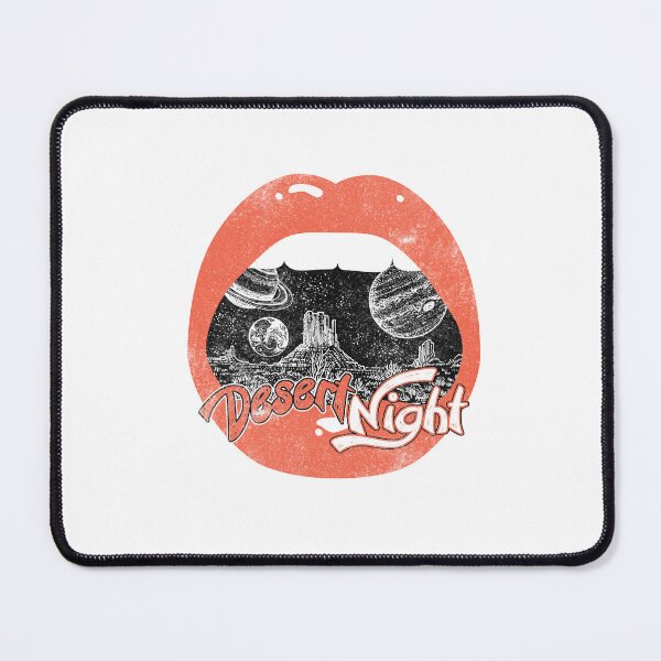 Item preview, Desert Night Surreal Space Lips Vintage Graphic designed and sold by The secret storage room.