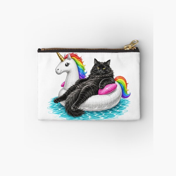 Item preview, Funny Chonky Cat On a Rainbow Unicorn Floatie Drawing designed and sold by WolfmanProphecy.