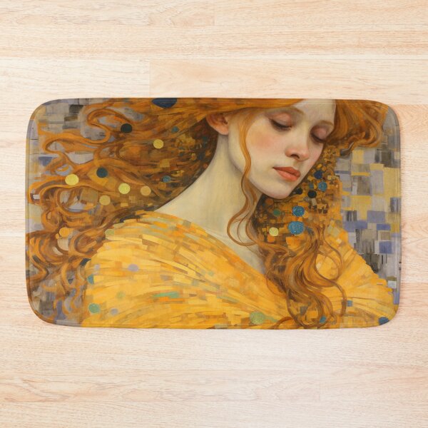Item preview, Japanese Art Nouveau Woman Floral Portrait designed and sold by BrandonArtWorld.