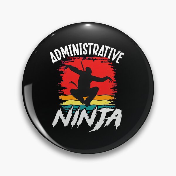 Artikelvorschau, Administrative Ninja Sunset Retro Style entworfen und verkauft von siravoloneg.