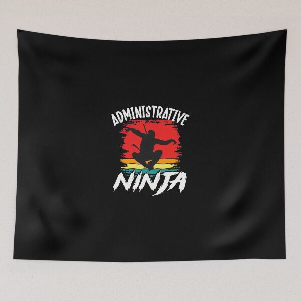 Item preview, Administrative Ninja Sunset Retro Style designed and sold by siravoloneg.