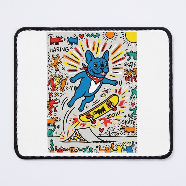 Item preview, French Bulldog Skateboarder Pop Art designed and sold by PictoVibe.