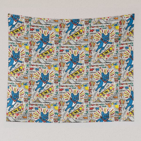 Item preview, French Bulldog Skateboarder Pop Art designed and sold by PictoVibe.