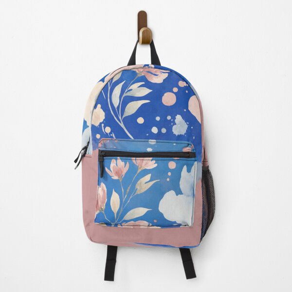 Item preview, Watercolor Blue Celestial Floral Clouds Art designed and sold by BarakahCrafts.