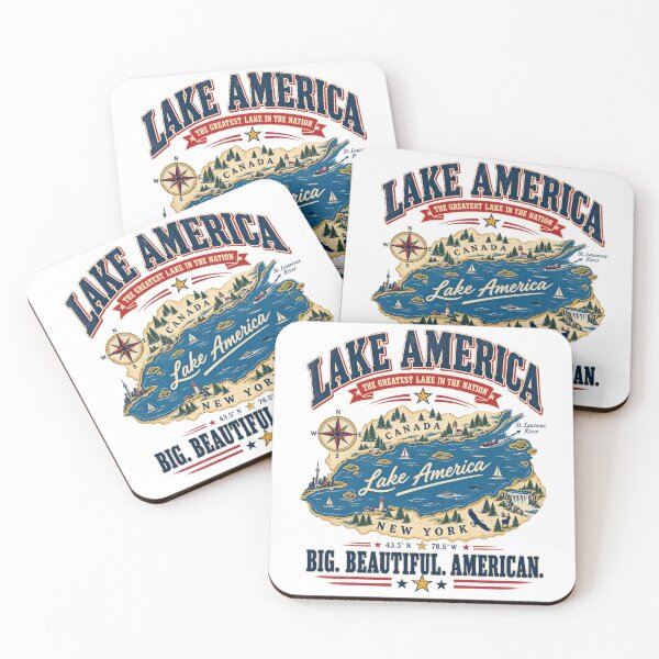 Item preview, Trump Lake Ontario Lake America Vintage Map designed and sold by Idontwannaknow.