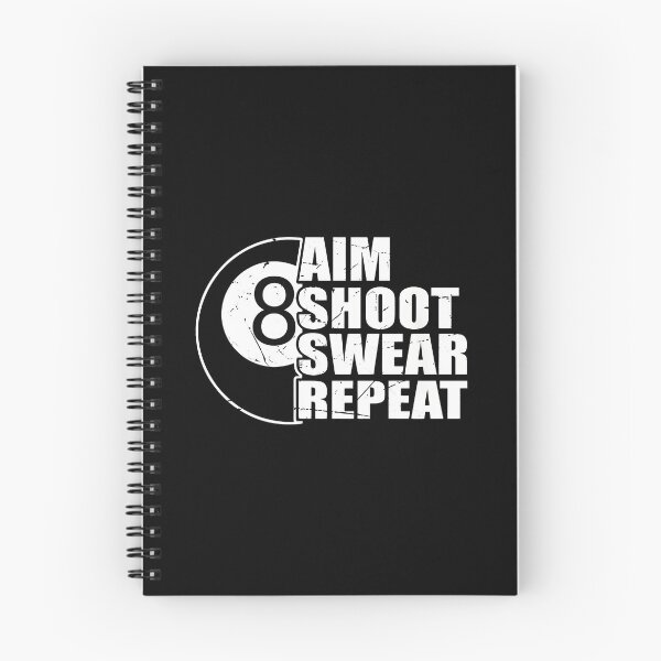 Item preview, Aim Shoot Swear Repeat 8 Ball Billiards designed and sold by rodasbu.