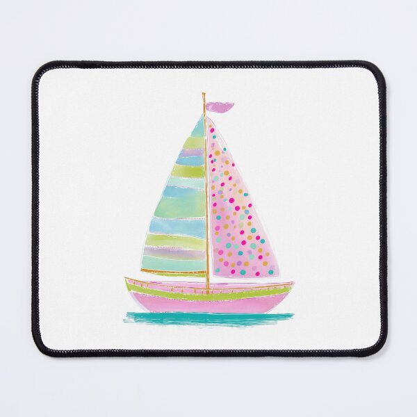 Item preview, Pastel Sailboat – Cute Colorful Nautical Summer Sailing Design designed and sold by Spring Things.