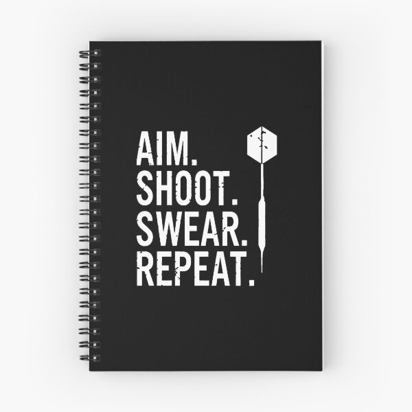 Item preview, Aim Shoot Swear Repeat Dart Game Funny Quote designed and sold by bluterowey.