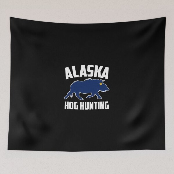 Item preview, Alaska Hog Hunting Wild Boar Alaska Flag Graphic designed and sold by rodasbu.