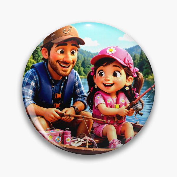 Item preview, Gone Fishing with Dad, Girl designed and sold by Iron El Studios.