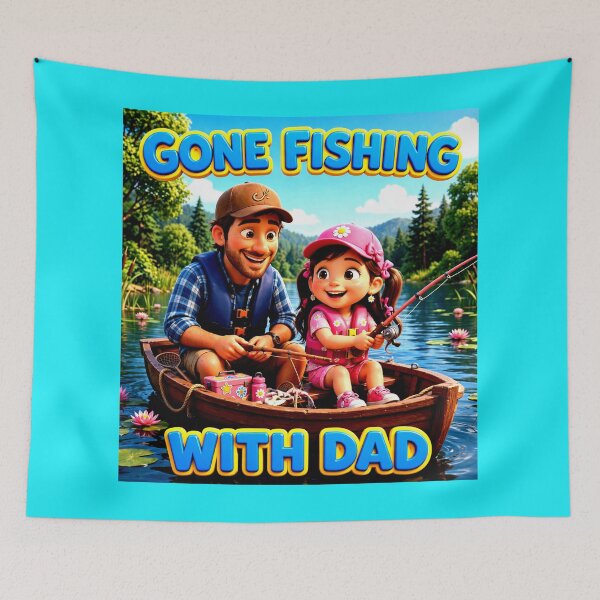 Item preview, Gone Fishing with Dad, Girl designed and sold by Iron El Studios.