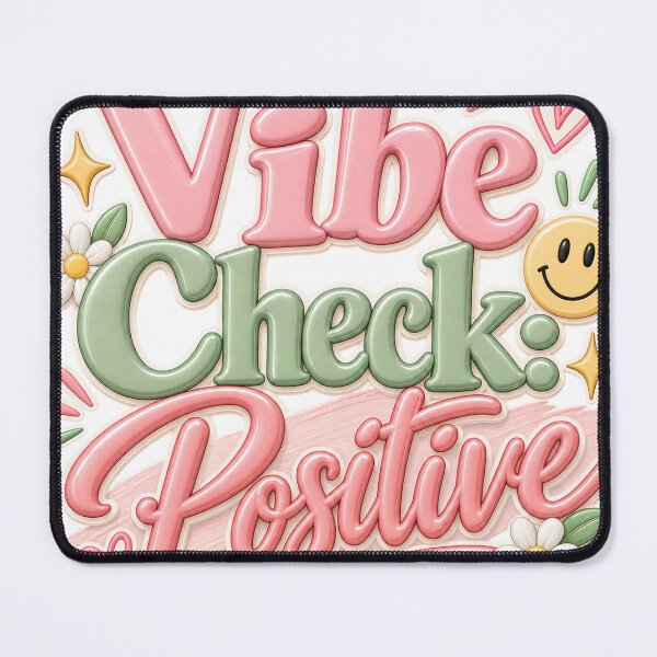 Item preview, Vibe Check Positive Retro Pink Floral Aesthetic designed and sold by GoodVibesStickersCo.