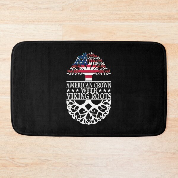 Item preview, American Crown Viking Roots Tree Flag Patriot designed and sold by siravoloneg.