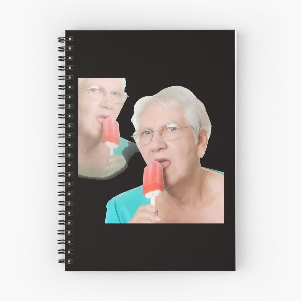 Item preview, Grandma Licking Popsicle Fun Retro designed and sold by Bloowardi.