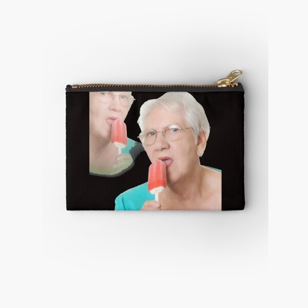 Item preview, Grandma Licking Popsicle Fun Retro designed and sold by Bloowardi.