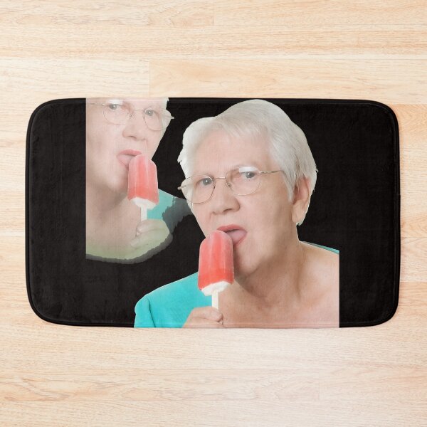 Item preview, Grandma Licking Popsicle Fun Retro designed and sold by Bloowardi.