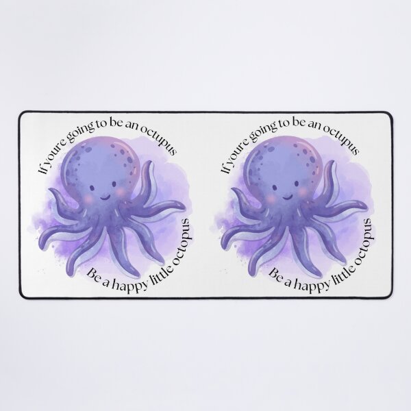 Item preview, Happy Little Octopus Watercolor Quote | Cute Ocean Animal Art designed and sold by DonnaRaine.