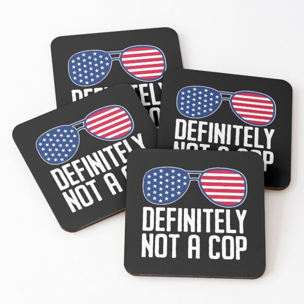Item preview, American Flag Sunglasses Definitely Not A Cop designed and sold by siravoloneg.