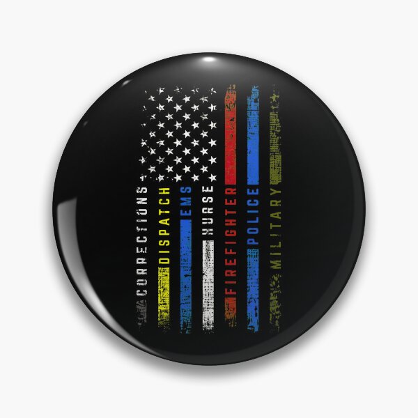 Item preview, American Flag Thin Lines Support Professions designed and sold by bluterowey.
