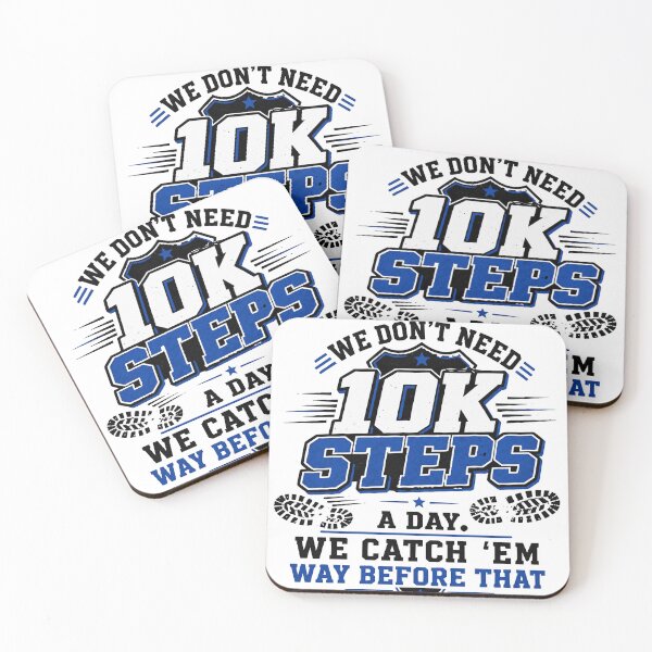 Item preview, Police 10K Steps designed and sold by 321IslandPrints.