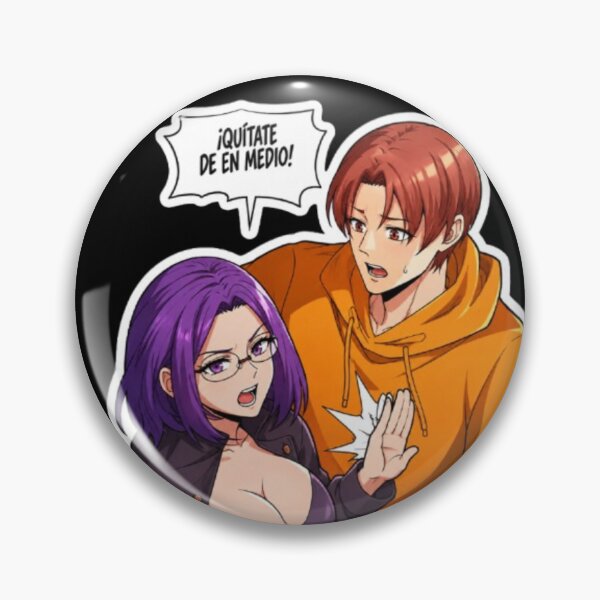 Item preview, Get Out of the Way Funny Anime Couple Sticker designed and sold by MeowLoka ⭐⭐⭐⭐.
