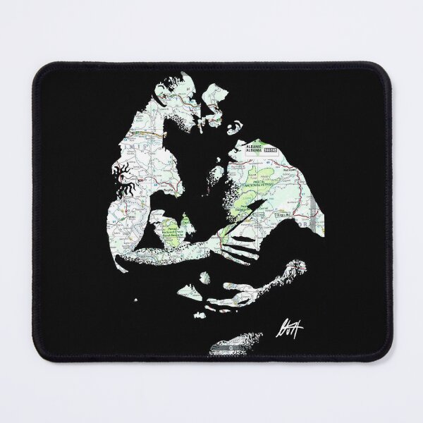 Item preview, Reșița & Târgu Jiu Big Muscled Hairy Chested Gay Lovers Kissing Map Art - NLMKArtStudio designed and sold by NLMKArtStudio.