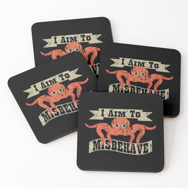 Item preview, I Aim To Misbehave Funny Saying designed and sold by Foxintheloart.