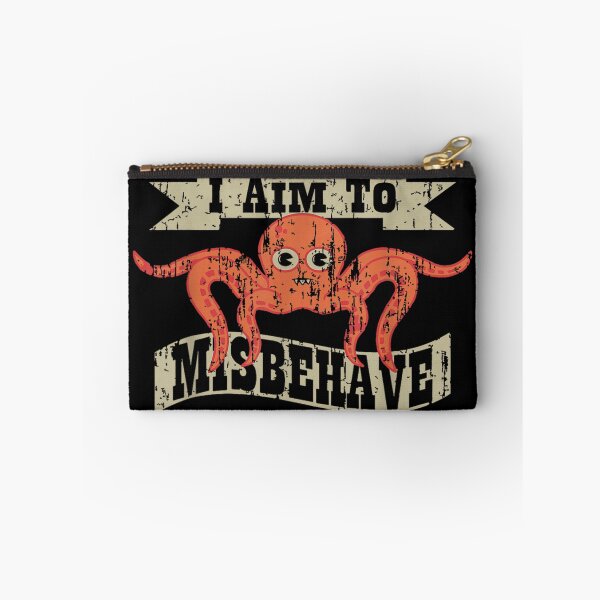 Item preview, I Aim To Misbehave Funny Saying designed and sold by Foxintheloart.