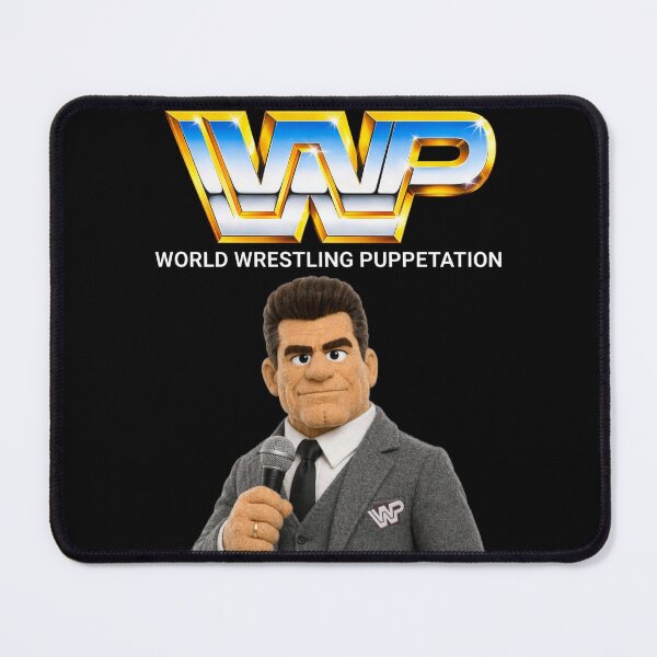Item preview, Vin Smackman World Wrestling Puppetation Owner designed and sold by Wrestle-Tease.