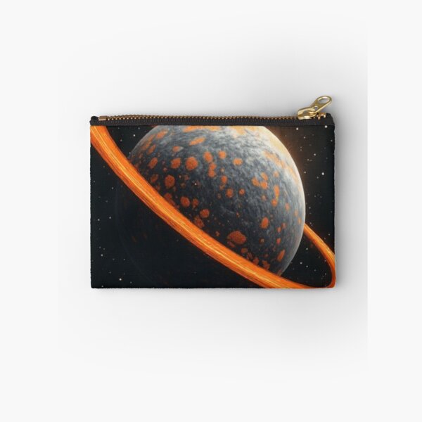 Item preview, Orange Grey Ringed Planet #1 designed and sold by Jadelight's AI Slop.