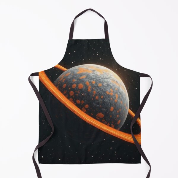 Item preview, Orange Grey Ringed Planet #1 designed and sold by Jadelight's AI Slop.