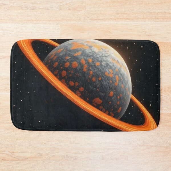 Item preview, Orange Grey Ringed Planet #1 designed and sold by Jadelight's AI Slop.