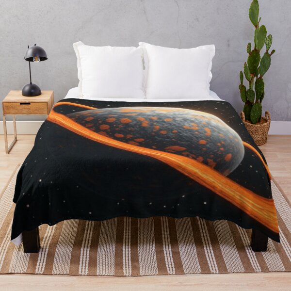 Item preview, Orange Grey Ringed Planet #1 designed and sold by Jadelight's AI Slop.