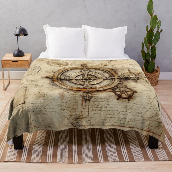 Item preview, Vintage Gear Drawings on Antique Manuscript designed and sold by BrandonArtWorld.