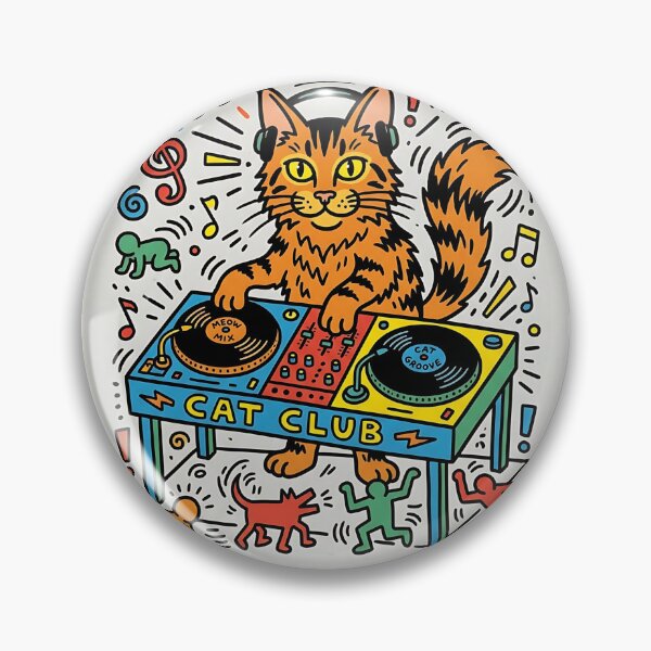 Item preview, Maine Coon Cat DJ Pop Art designed and sold by PictoVibe.