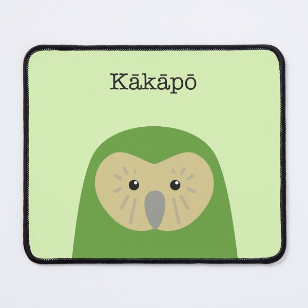 Item preview, Kakapo Face New Zealand Bird designed and sold by Rebeccatiana.nz.